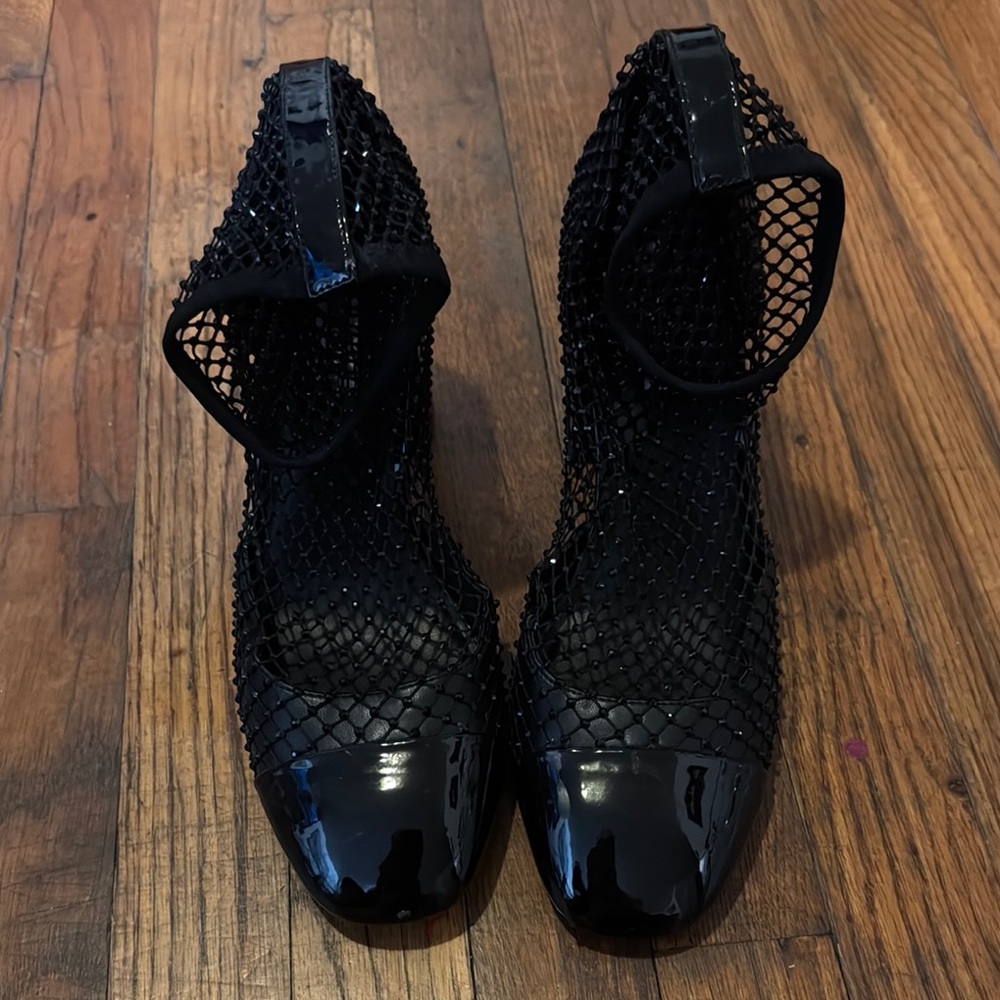 Black Mesh Women's Shoes